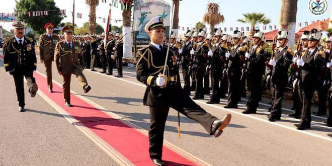 A new batch of  Naval Academy cadets  graduated under patronage of President  al-Assad