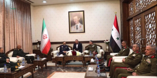 Defense Minister meets his Iranian counterpart, Brigadier General Aziz Nasirzadeh