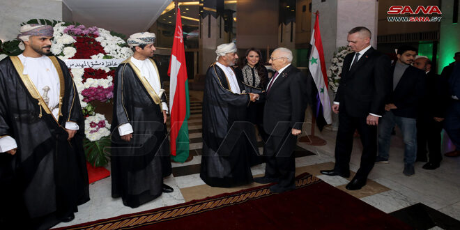 Omani embassy in Damascus holds a reception on 54th anniversary of National Day