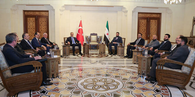 President al-Sharaa receives a high-level Turkish delegation