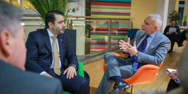 Minister al-Shaibani meets Director General of the European commission for the Middle Eastern Affairs in Brussels