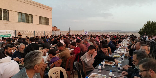 Social Affairs Directorate in Hama organizes collective Iftar banquet