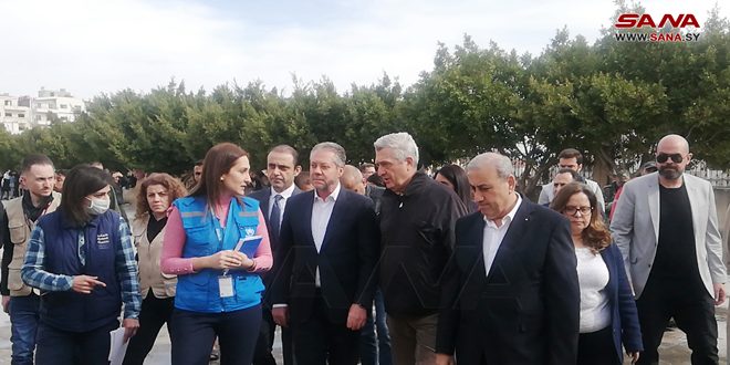 Alto Comisionado de la ONU para los Refugiados visita ciudad de Yableh afectada por el terremoto