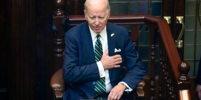 "Vamos a lamer el mundo", insta Biden ante el Parlamento de Irlanda