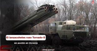 Los lanzacohetes Tornado-S, pesadilla para las tropas ucranianas