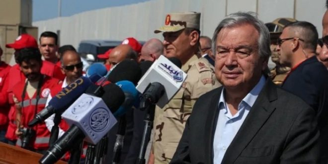 Guterres pide un alto el fuego en la Franja de Gaza para garantizar llegada de ayuda