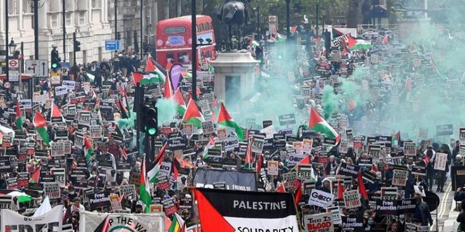 Manifestaciones en varias ciudades del mundo en rechazo a la agresión israelí contra Gaza