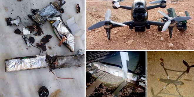 Ejército sirio derriba 15 drones de terroristas en el noroeste del país (+ fotos)